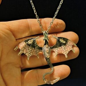 Dragon Pendant Necklace for Reptile Lovers